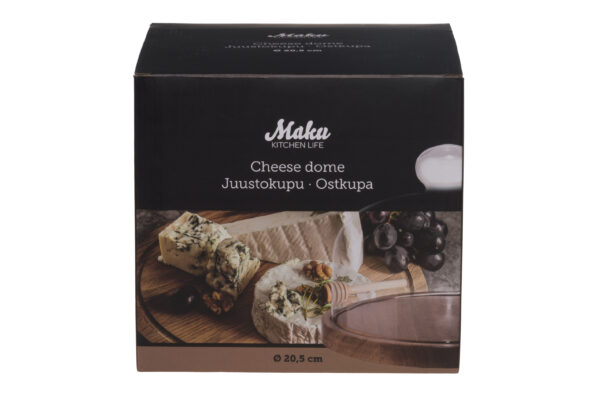 MAKU juustualus 20,5cm klaasist kaanega