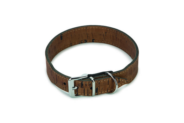 Beeztees kaelarihm koerale 41-45cm tumepruun nahast cork