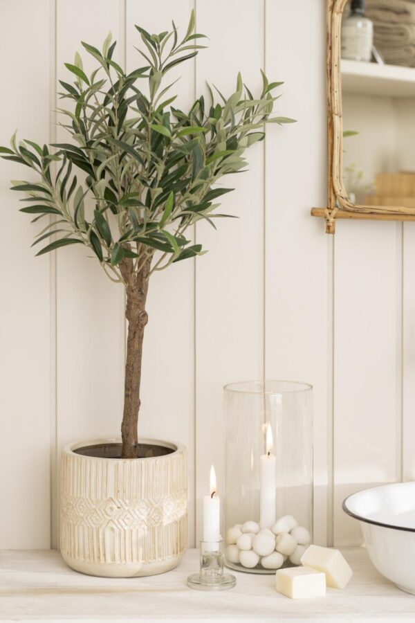 Lillepott Astrid d18x h17cm valge