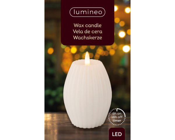 Küünal LED d8x h11,5cm soe valge, pat.