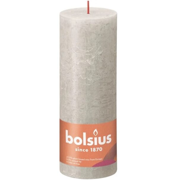 Bolsius küünal 68x190mm Rustik liivahall 85h