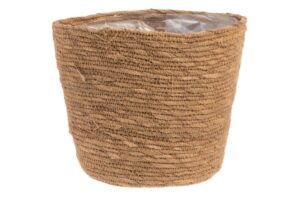 Korv Linnea kilest sisuga Ø24x h21cm pruun