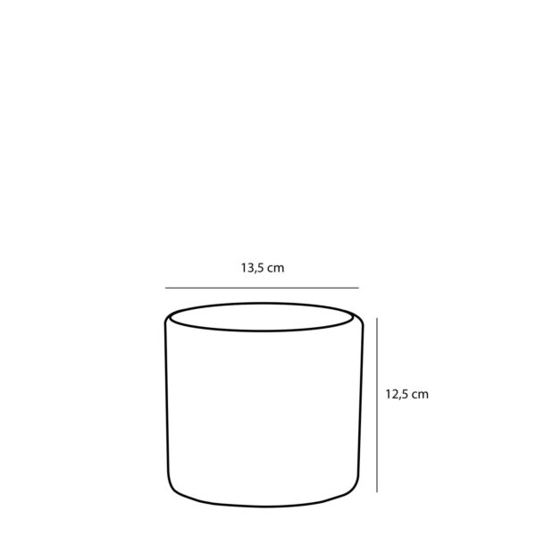 Lillepott Era Ø13,5x h12,5cm matt tumehall