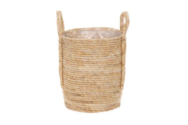 Korv Linda kilest sisuga Ø24x h35cm pruun