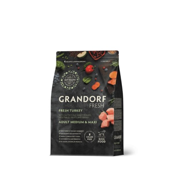 Grandorf Fresh kuivtoit koerale kalkuniliha ja bataadiga 1kg