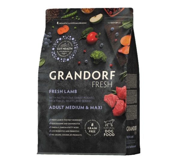 Grandorf Fresh kuivtoit koerale lambaliha ja bataadiga 1kg