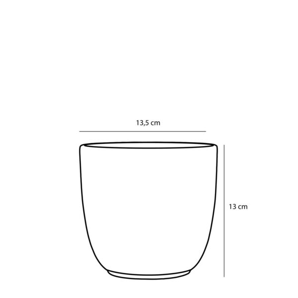 Lillepott Tusca Ø13,5x h13cm must matt