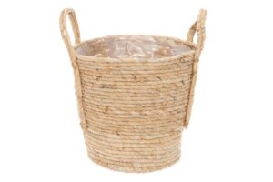 Korv Linda kilest sisuga Ø25x h30cm pruun