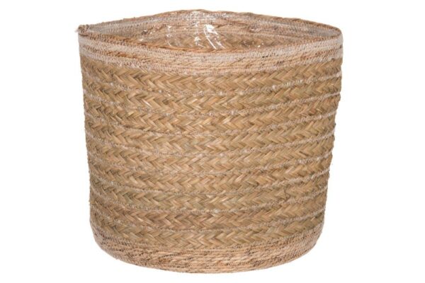 Korv Laura kilest sisuga Ø33x31cm, pruun