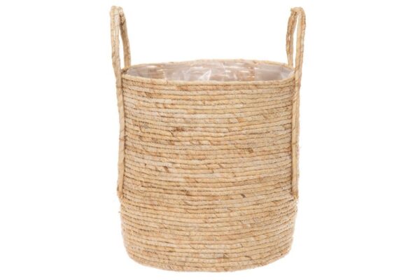 Korv Linda kilest sisuga Ø29x h38cm pruun