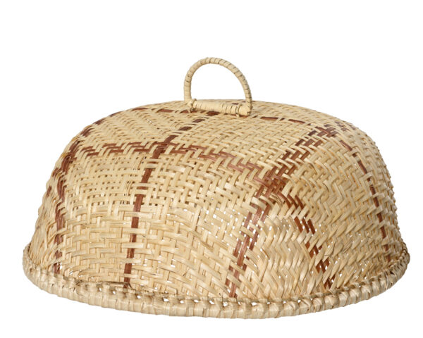 Toidukate bambusest pruun Ø37x h17cm