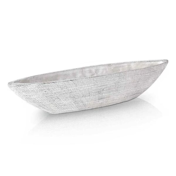 Ümbrispott Etno Ø78x15x h12cm valge