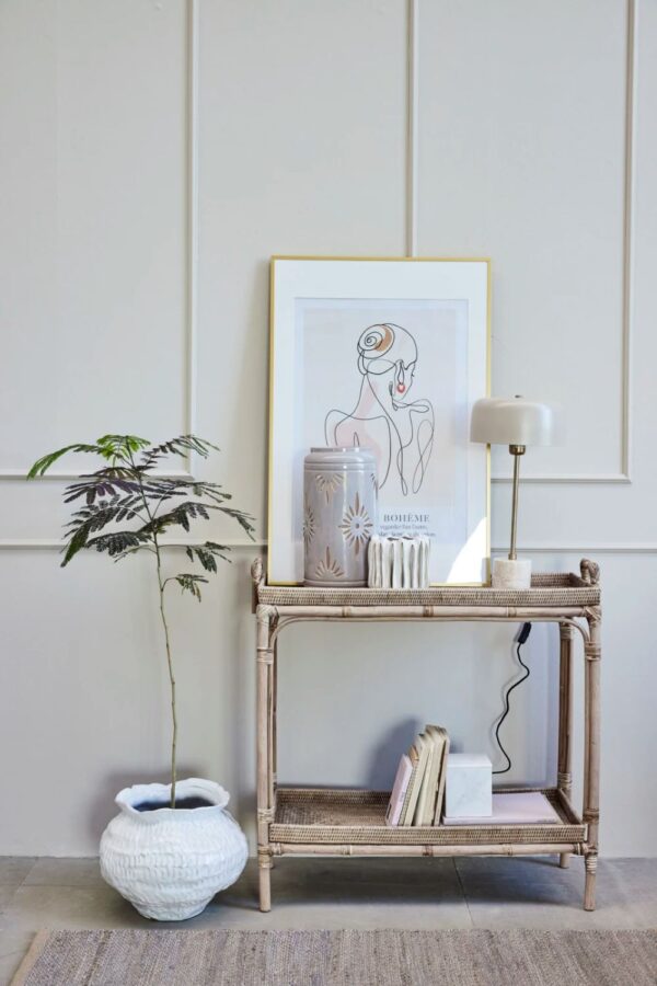 Latern Hilde kreem Ø20x h39cm