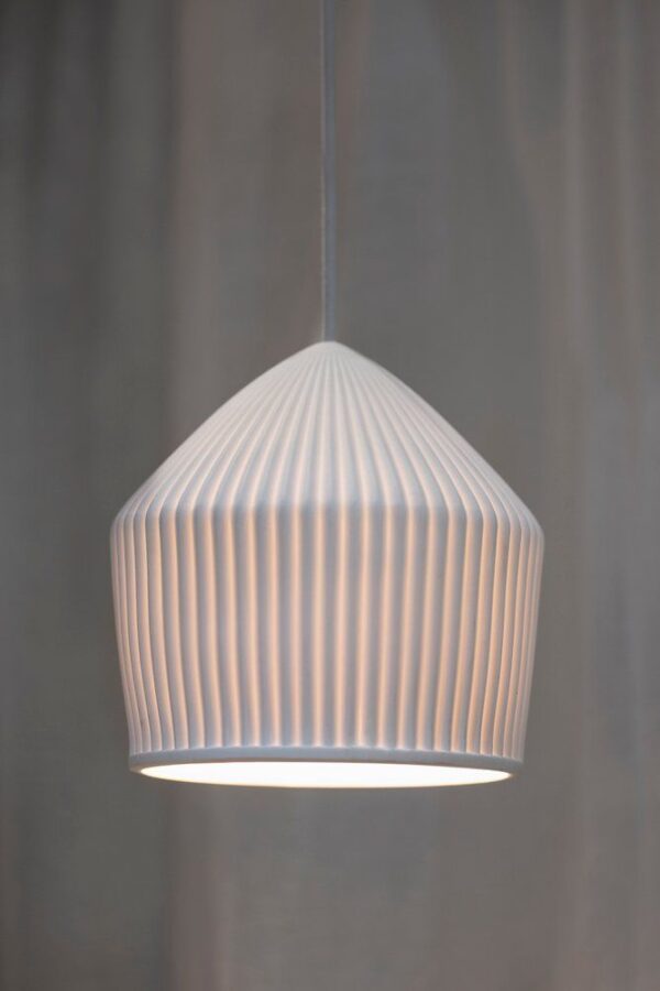 Laelamp FanniK Vekki keraamiline valge 18,5x21 cm, E27