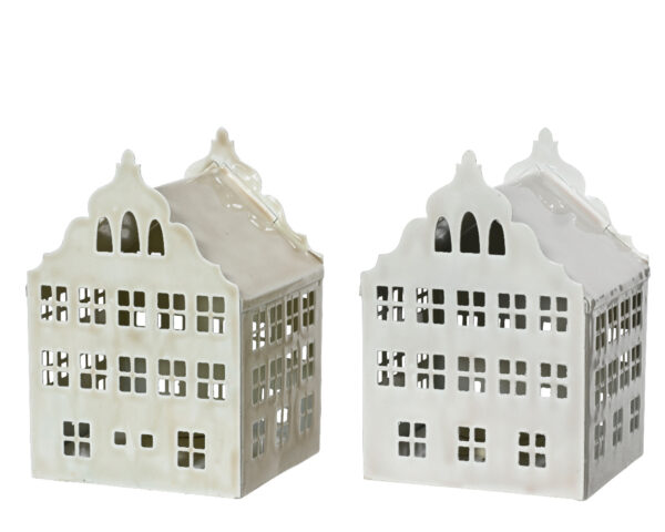 Latern maja värvivalik 1tk 9,5x9,5x h14cm