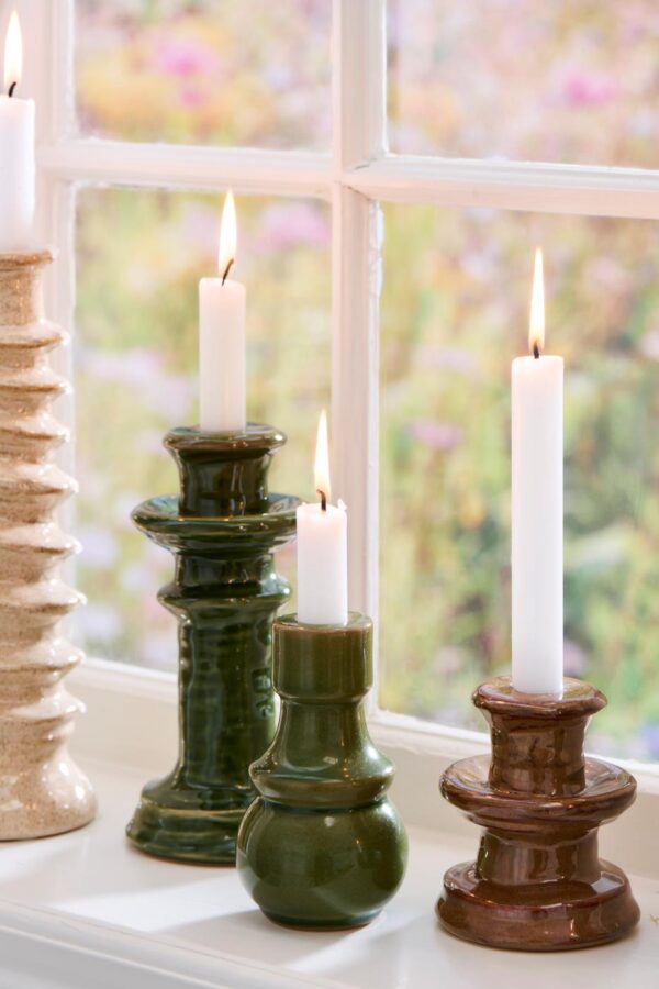 Küünlajalg Milan roheline Ø9,3x h19,5cm