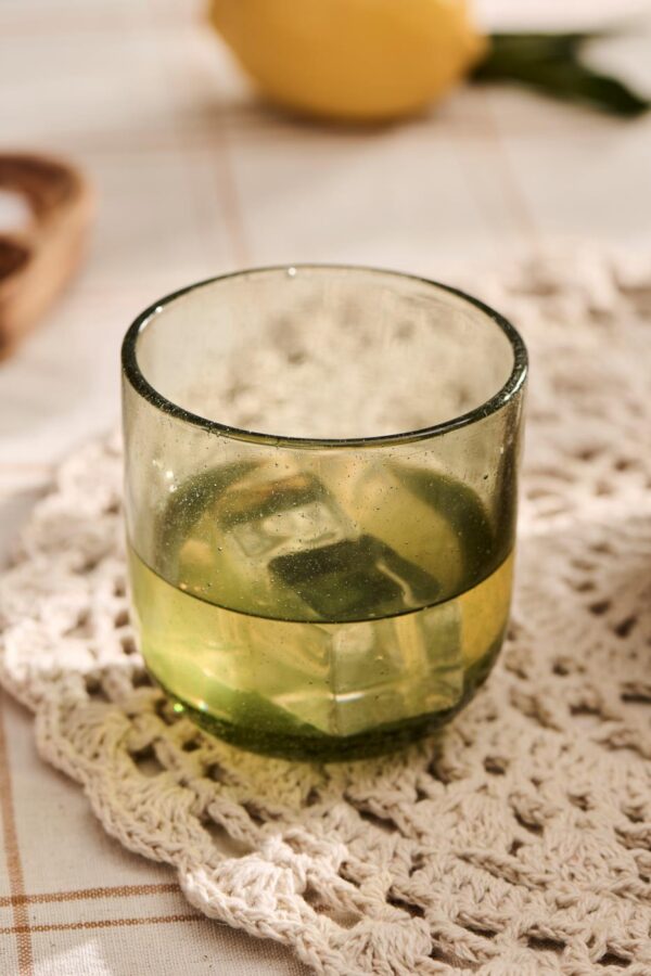 Joogiklaas Vercelli roheline Ø8x h8,5cm