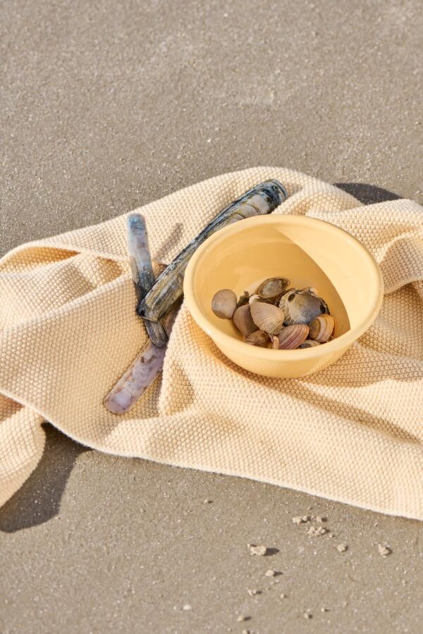 Kauss emailist kollane Ø13,8x h6cm