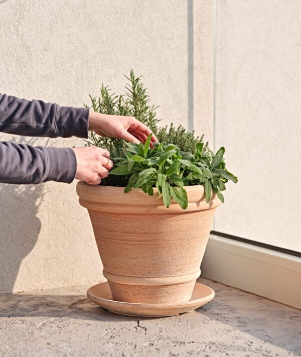 Savipott Perugia Ø56x 45cm pruun