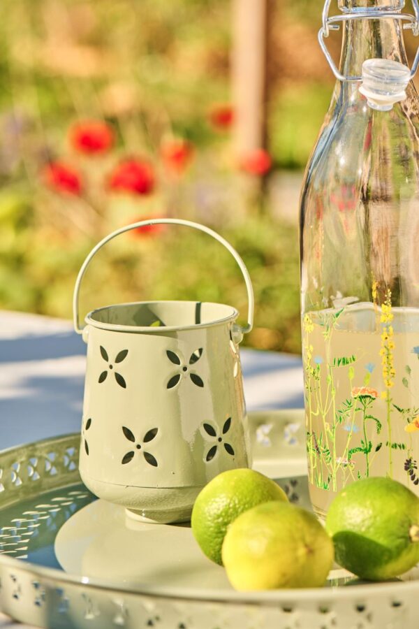 Latern roheline Ø9,5x h11,5cm