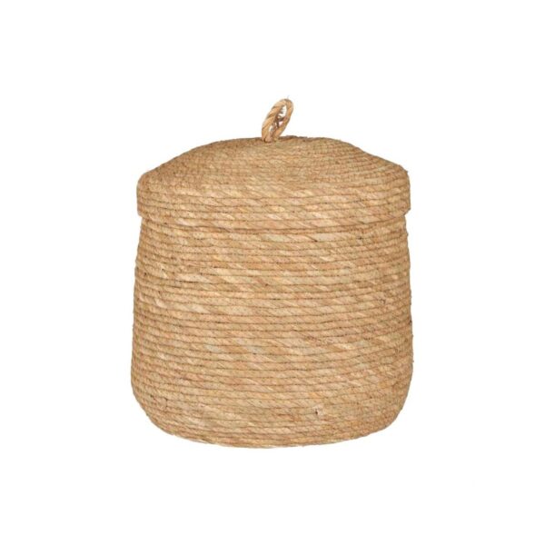 Korv kaanega pruun Ø30x h31cm