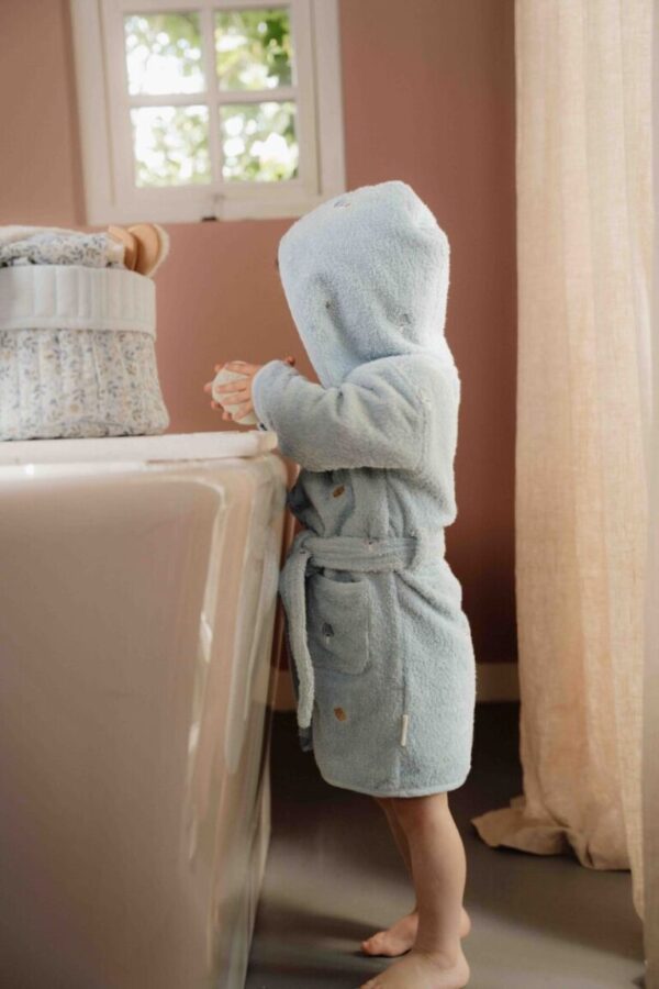 Laste hommikumantel Blue kapuutsiga 98/104