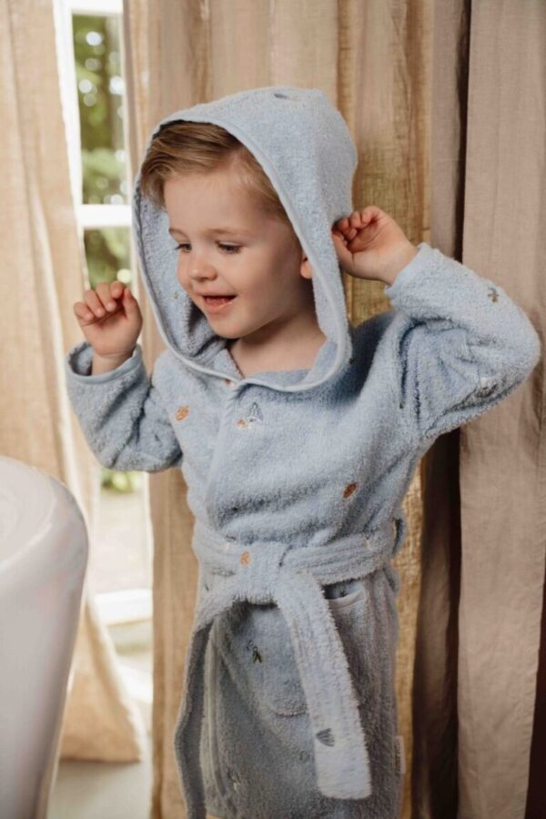 Laste hommikumantel Blue kapuutsiga 98/104