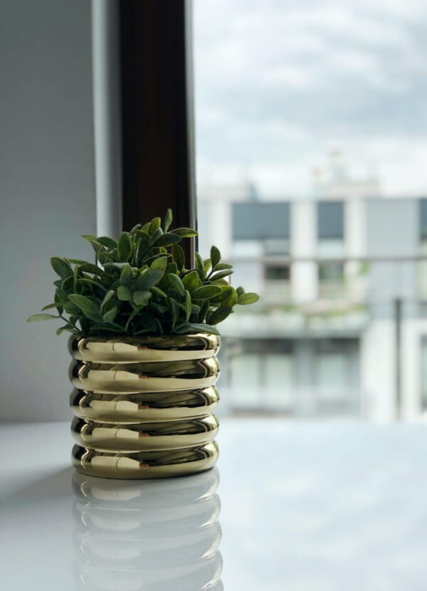 Lillepott Moon Ø14x h14cm kuldne