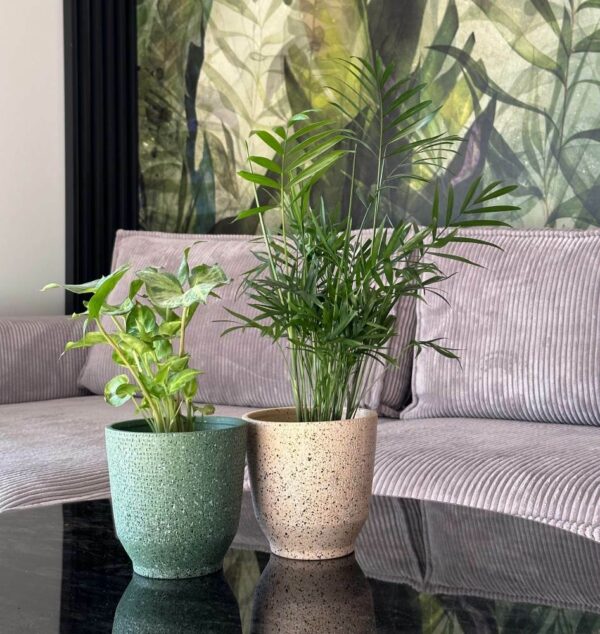 Lillepott Terrazzo Ø14x h14cm kreem