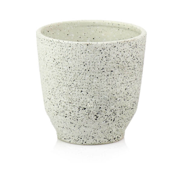 Lillepott Terrazzo Ø14x h14cm valge