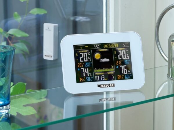 Termomeeter Nature digitaalne valge 17,5x2,5x h12,5cm