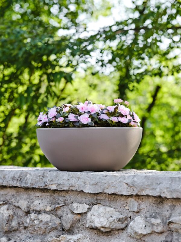 Õuepott Era Ø50x h20cm antratsiit