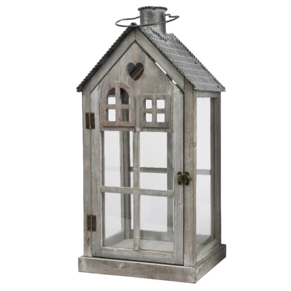 Latern südamega hall 21,5x26,5x h55cm