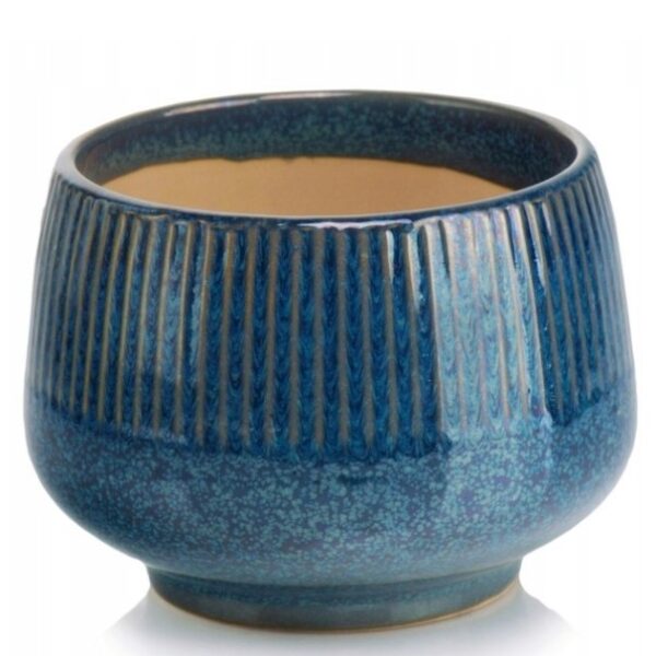 Lillepott Triibud Ø26x h18cm sinine