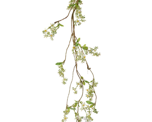 Kunstlille vanik valgete õitega roheline 15x8x 147cm