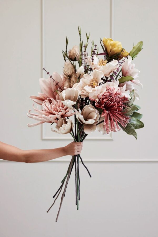 Kunstlill Happia pruun 58x23x h18cm