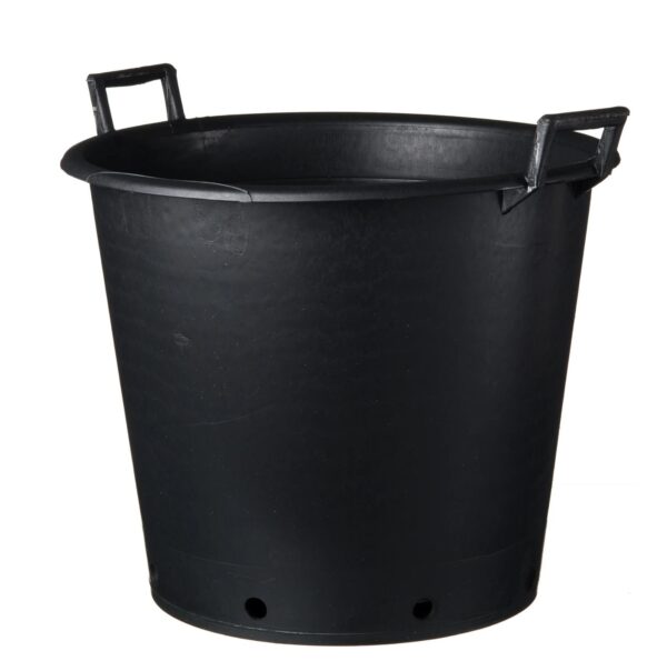 Konteiner Nature käepidemetega 50L Ø51x h40,5cm must