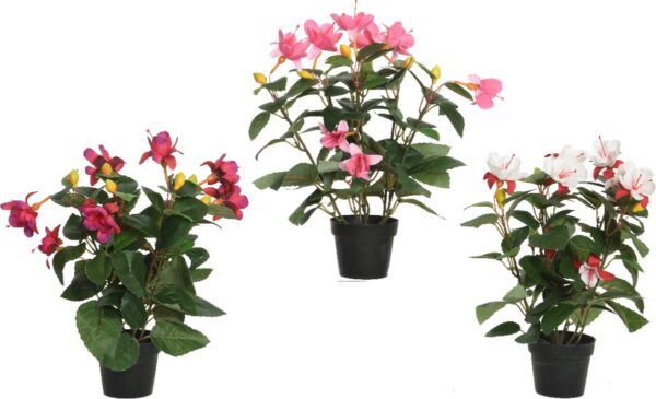 Kunstlill fuksia potis Ø30x h30cm erinevad 1tk