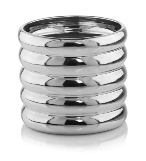 Lillepott Moon Ø14x h14cm hõbedane