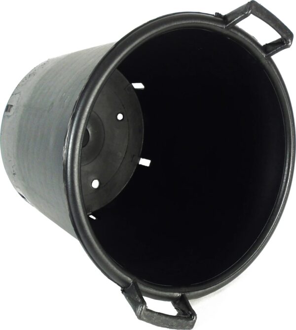 Konteiner Nature käepidemetega 50L Ø51x h40,5cm must