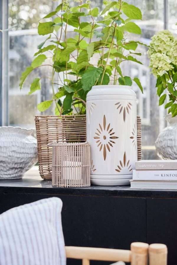 Vaas Marlia valge  Ø30,5x h24,5cm