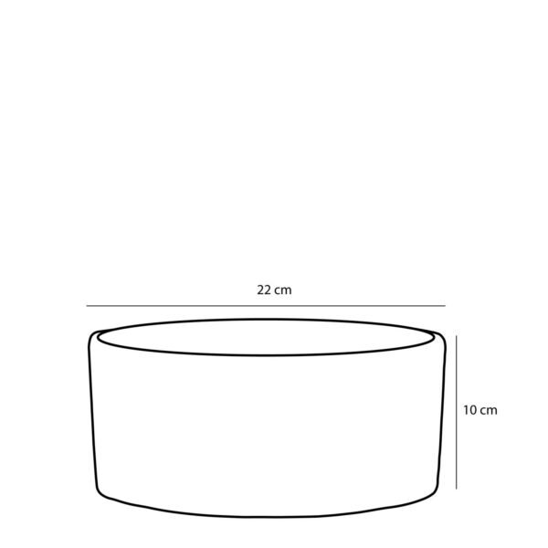 Lillepott Era Ø22x h10cm helehall
