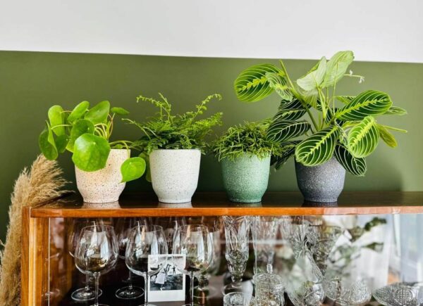 Lillepott Terrazzo Ø14x h14cm roheline