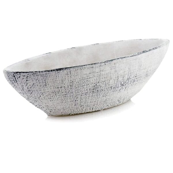 Ümbrispott Etno Ø38x11x h10cm valge