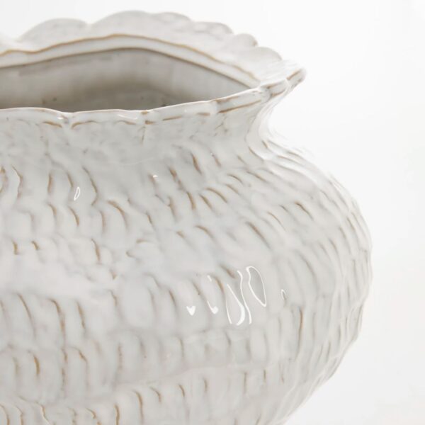 Vaas Marlia valge  Ø30,5x h24,5cm