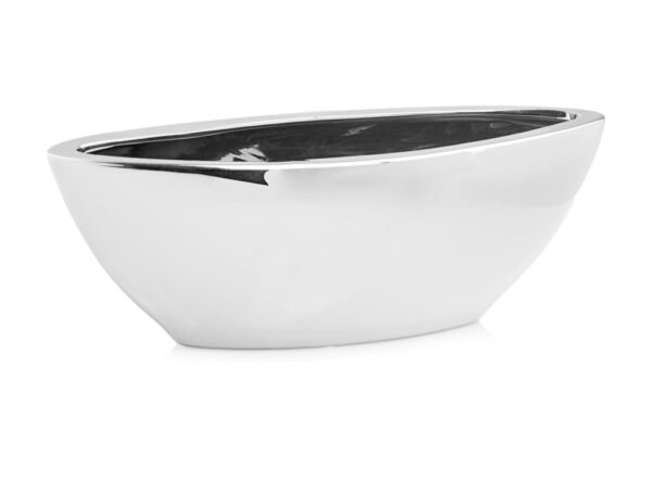 Lillepott Laevuke Ø40x14x h14cm hõbedane