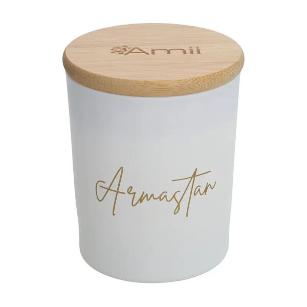 Lõhnaküünal sojavahast Passion, sõnumiga Armastan 140g