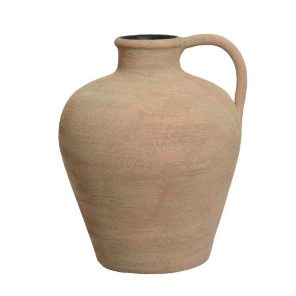 Deko vaas terrakota kreem Ø25x h30cm