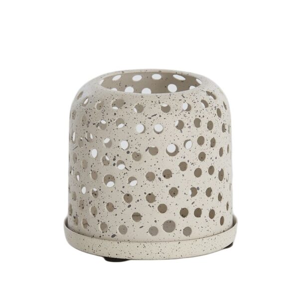 Küünlahoidja Casares helepruun Ø9x h8cm