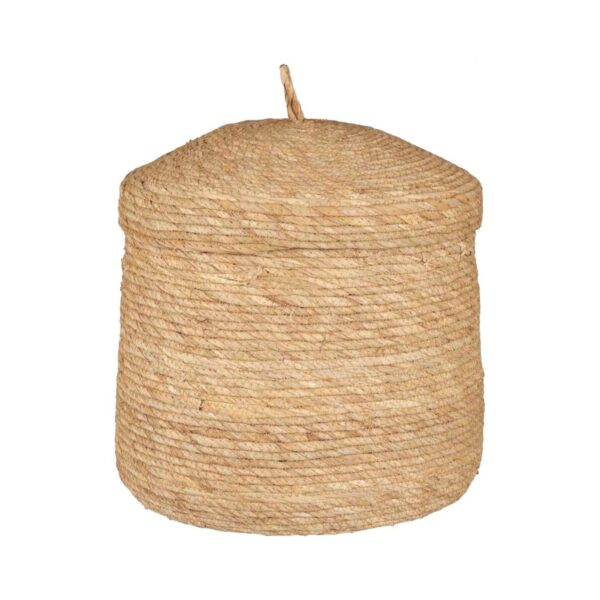 Korv kaanega pruun Ø35x h37cm